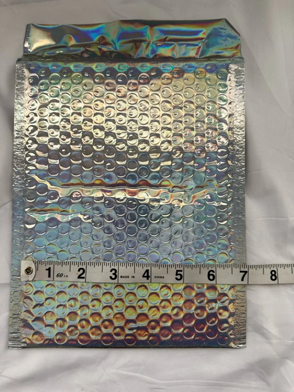 15 Count Poly Bubble Mailers Silver Holographic or Disco Cherry Mix Sizes